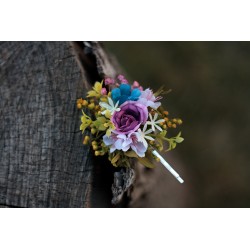 Floral flower hair clip, pin