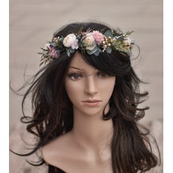 Floral, flower hair wreath, crown