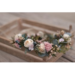 Floral, flower hair wreath,...