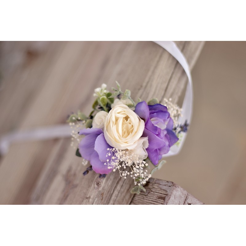 Floral, flower bracelet, wedding wrist corsage