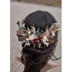 Floral, flower half head wreath, hair wreath, crown