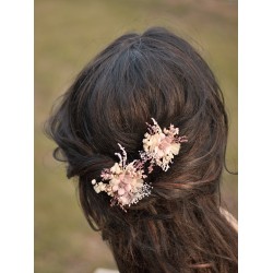 Floral flower hair clip, pin
