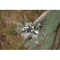 Floral, flower hair comb