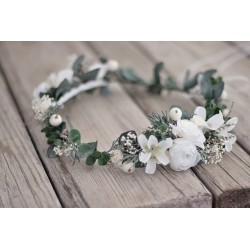 Floral, flower hair wreath,...