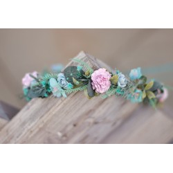 Floral, flower hair wreath,...