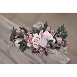 Floral, flower half head wreath, hair wreath, crown