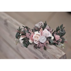 Floral, flower half head wreath, hair wreath, crown