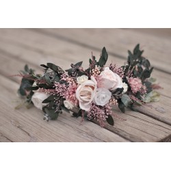 Floral, flower half head wreath, hair wreath, crown