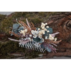 Floral, flower hair comb