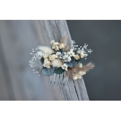 Floral, flower hair comb