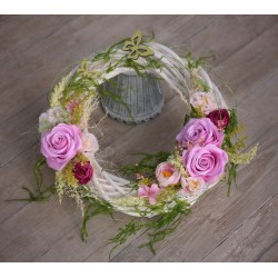 Spring door wreath