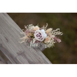 Floral, flower hair comb