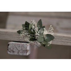 Floral, flower hair comb