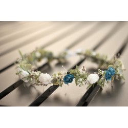 Floral, flower hair wreath,...