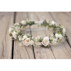 Floral, flower hair wreath,...