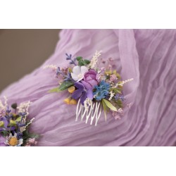 Floral, flower hair comb