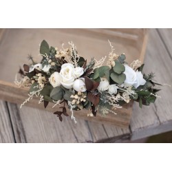 Floral, flower half head wreath, hair wreath, crown