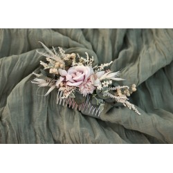 Floral, flower hair comb