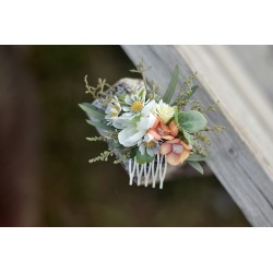 Floral, flower hair comb