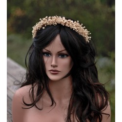 Floral, flower half head wreath, hair wreath, crown