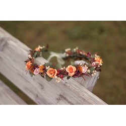 Floral, flower hair wreath, crown
