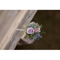 Floral flower hair clip, pin