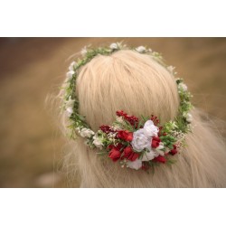 Floral, flower hair wreath, crown