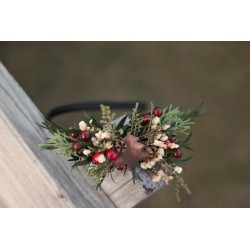 Christmas floral, Flower headband, hairband