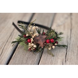 Christmas floral, Flower headband, hairband
