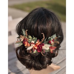 Floral, flower half head...