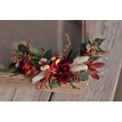 Floral, flower half head wreath, hair wreath, crown