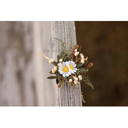 Floral flower hair clip, pin