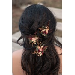 Floral flower hair clip, pin