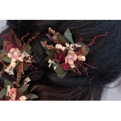 Floral flower hair clip, pin
