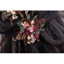 Floral flower hair clip, pin