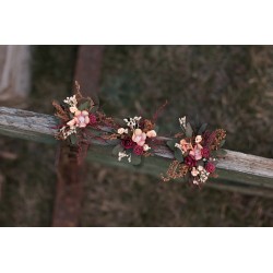 Floral flower hair clip, pin