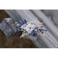 Floral, flower hair comb