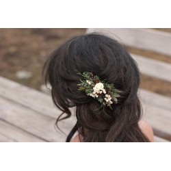 Floral, flower hair comb