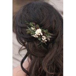 Floral, flower hair comb