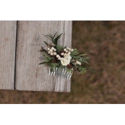 Floral, flower hair comb
