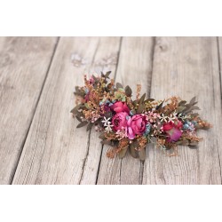 Floral, flower half head wreath, hair wreath, crown