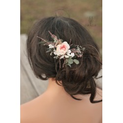 Floral, flower hair comb