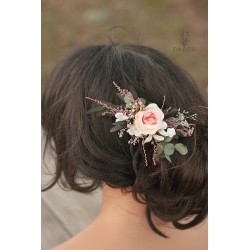 Floral, flower hair comb