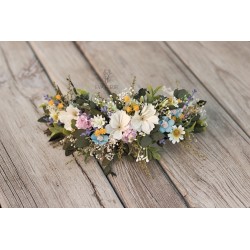 Floral, flower half head wreath, hair wreath, crown
