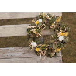 Easter, spring flower door wreath