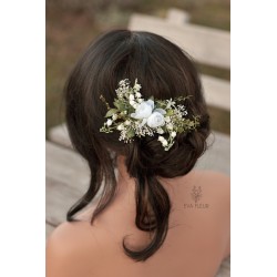 Floral, flower hair comb