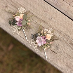 Floral flower hair clip, pin