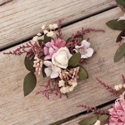 Floral flower hair clip, pin