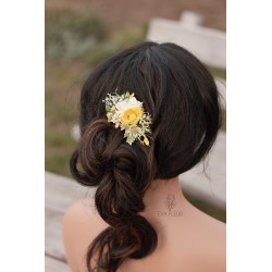 Floral, flower hair comb