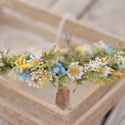 Newborn floral, flower hair wreath, crown